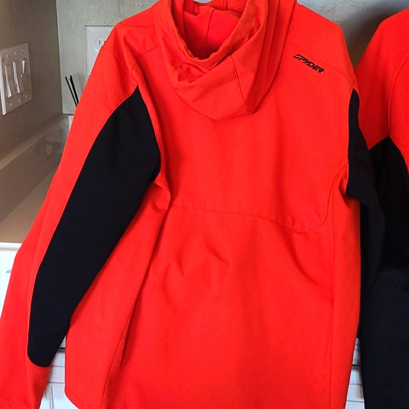 Spyder hooded shell with core half zip ski sweater - Picture 3 of 6